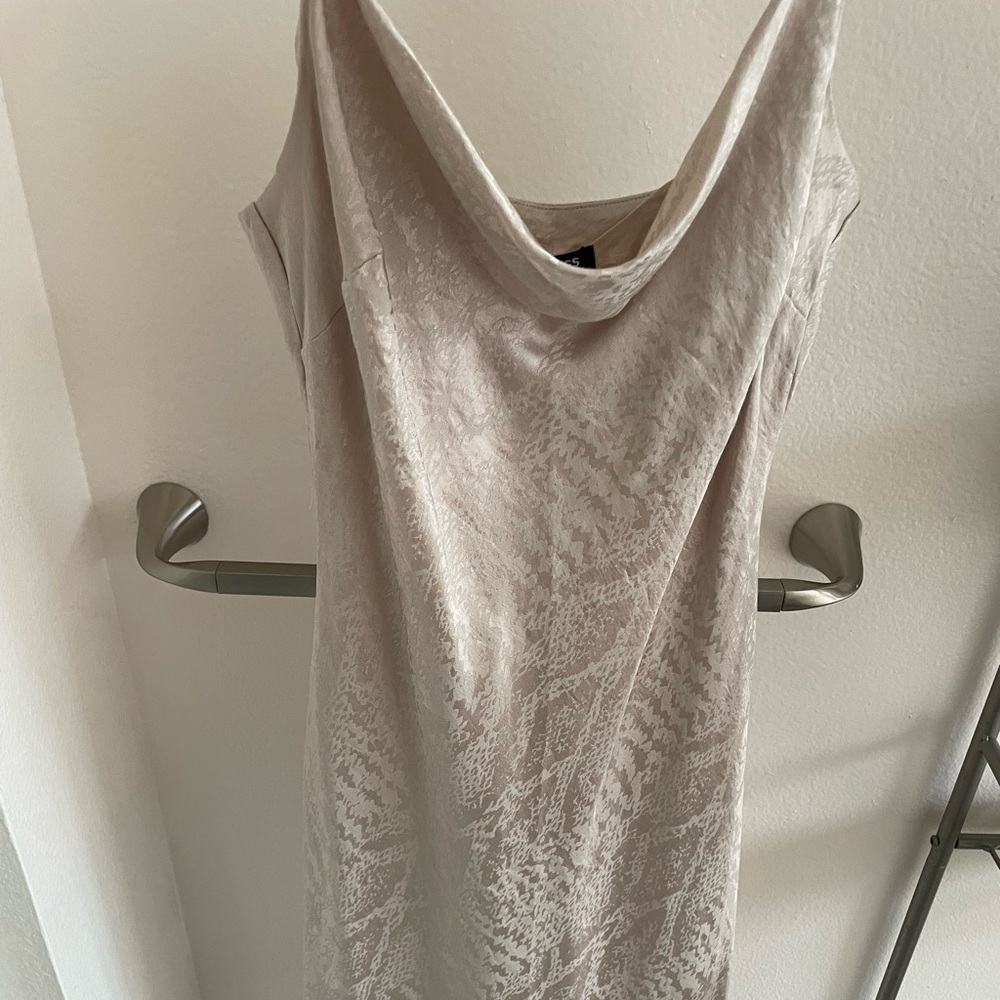 Satin Champagne Dress